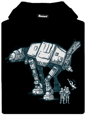 AT-AT gyerek kenguruzsebes pulóver Black
