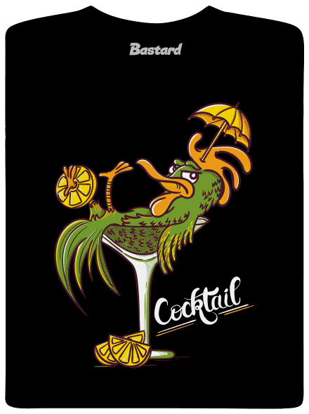 Cocktail férfi hosszú ujjú póló Black