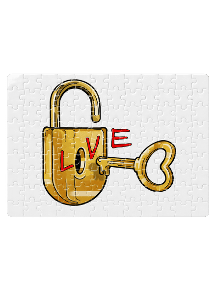 Love lock kirakós White