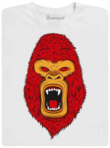 Gorilla face férfi hosszú ujjú póló White