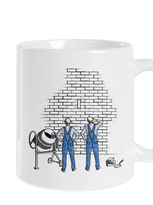 Kőművesek hagyományos bögre White