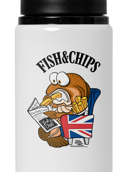 Fish and chips kulacs White