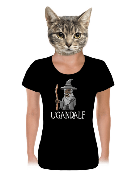 Ugandalf női póló Black