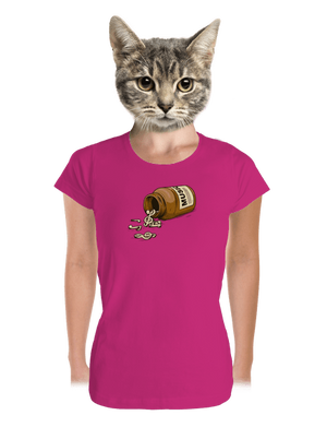 Music Pills prémium női póló Magenta