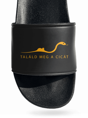 Találd meg a cicát papucs Black