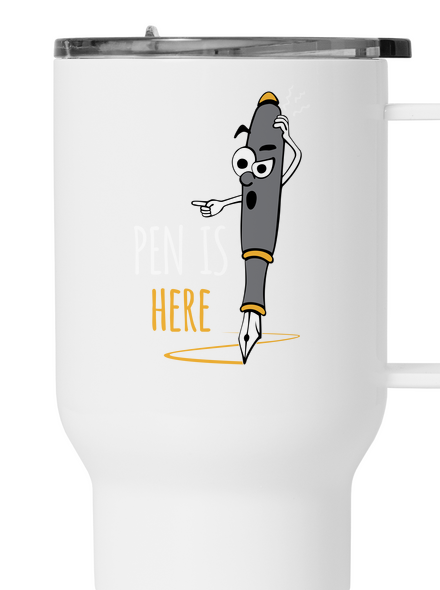 Pen is here termosz bögre White
