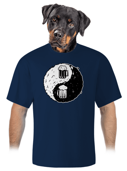 Jin Jang sör unisex túlméretezett póló Midnight Blue