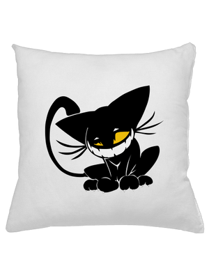 Evil cat párna White