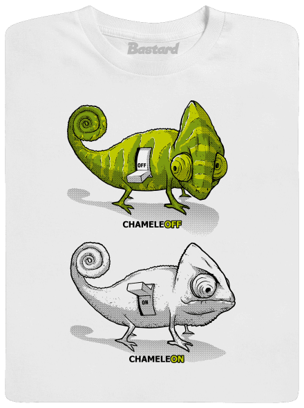 ChameleON ChameleOFF férfi hosszú ujjú póló White