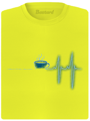 Coffee help női sportpóló Neon Yellow