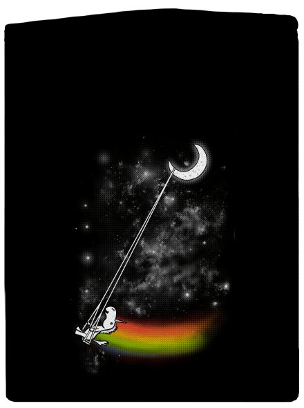 Unicorn universe cipzáras férfi pulóver Black