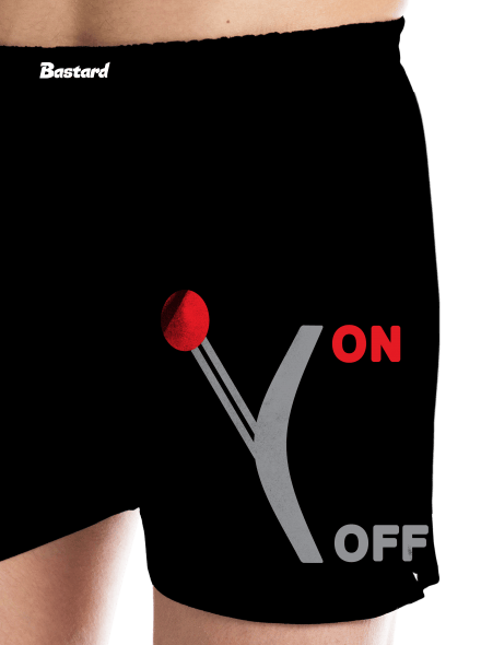 On Off férfi alsó nadrág Black