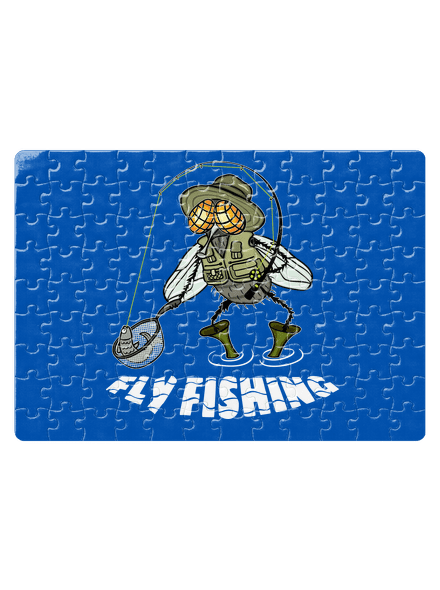 Fly fishing kirakós White