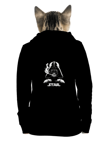 Darth Star cipzáras női pulóver Black