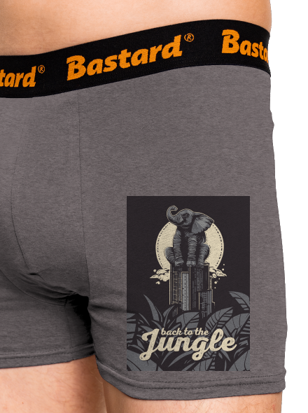 Back to the jungle boxeralsó Gray Melange
