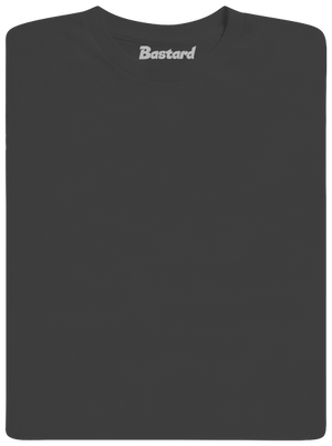 Nyomtatás nélkül férfi hosszú ujjú póló Dark Grey