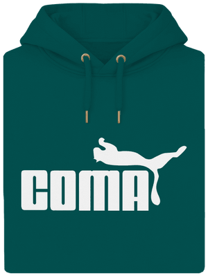 Coma unisex prémium pulóver Emerald Green