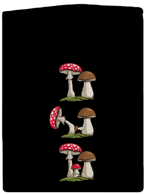 A gombakrónikából cipzáras férfi pulóver Black