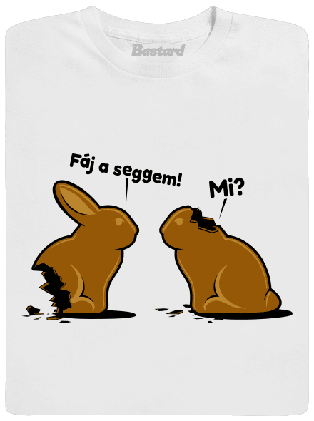 Fáj a seggem! férfi hosszú ujjú póló White