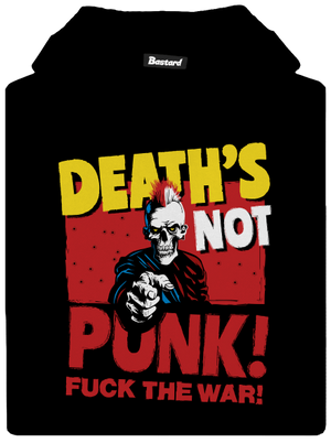 Death's not punk gyerek kenguruzsebes pulóver Black