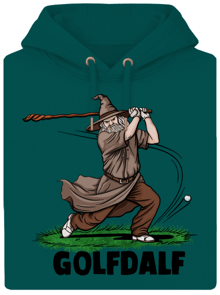 Golfdalf unisex prémium pulóver Emerald Green