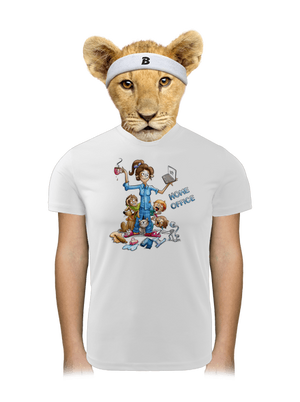 Anyukák home office gyerek sport póló White