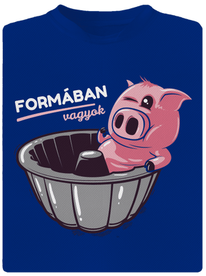 Formában férfi sportpóló Royal Blue Mal