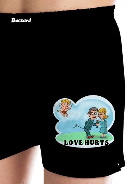 Love hurts férfi alsó nadrág Black