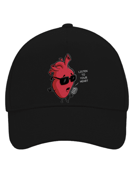 Listen to your heart baseballsapka Black