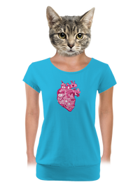 női póló elasztikus alsó szegéllyel