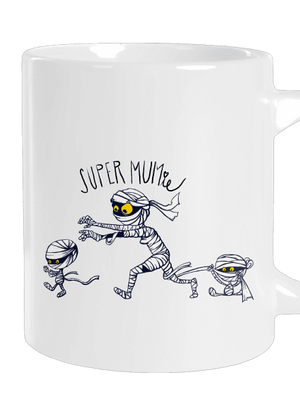 Super mumie nagy bögre White