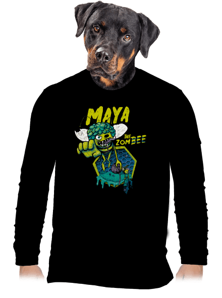 Zombee Maja férfi hosszú ujjú póló Black
