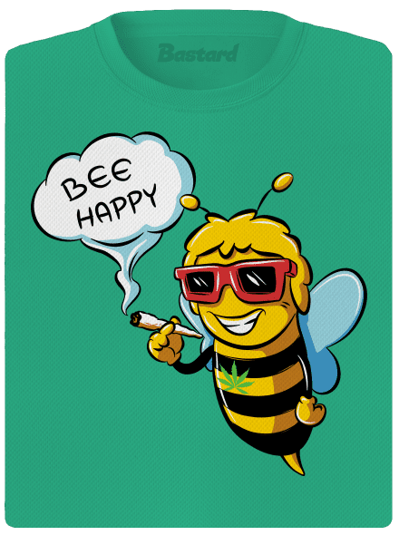 Bee happy női sportpóló Mint Mal