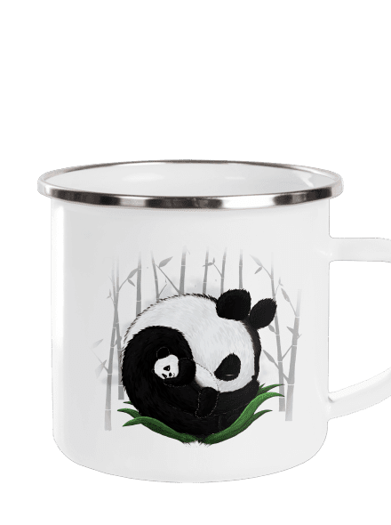 Két alvó panda pléhbögre White