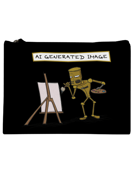 AI generated image kis táska Black