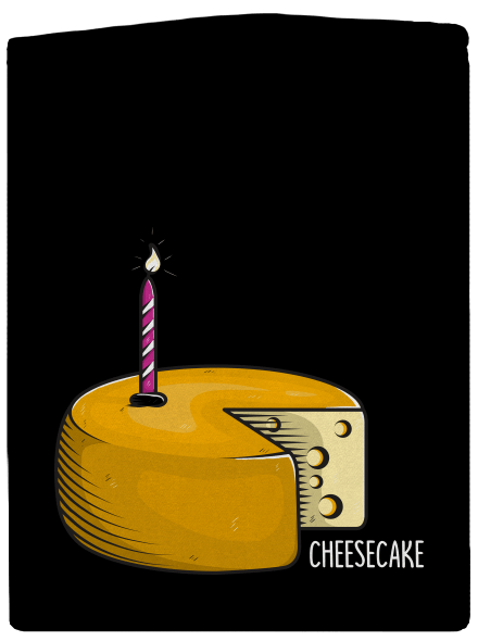 Cheese cake cipzáras férfi pulóver Black