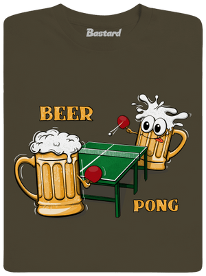 Beer pong férfi hosszú ujjú póló Urban Khaki