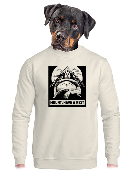Mount have a rest unisex crewneck Off White