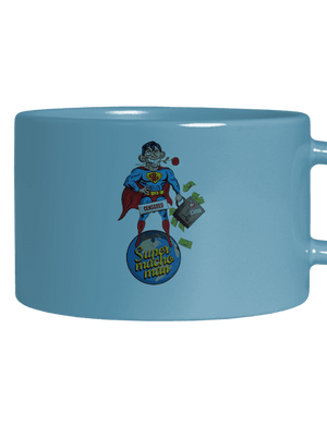 Supermachoman macaron bögre Blue Macaron