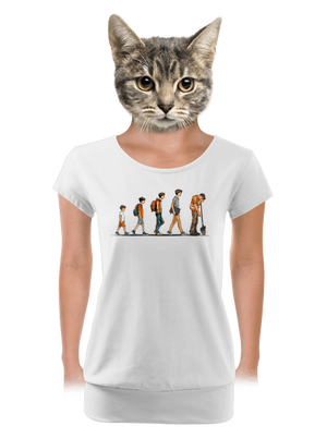 női póló elasztikus alsó szegéllyel