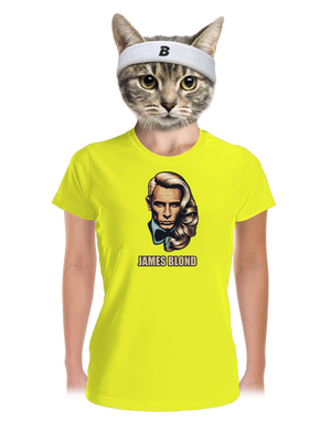 James Blond női sportpóló Neon Yellow