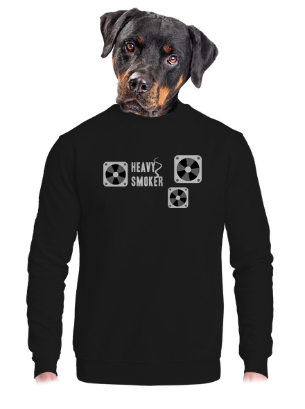 Heavy smoker unisex crewneck Black