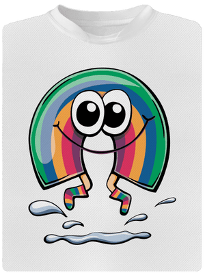 Szivárvány lesz gyerek sport póló White