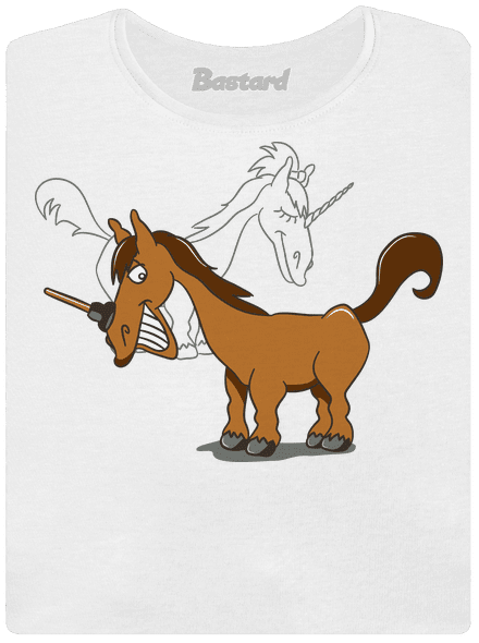 Jednorožec prémium női póló White
