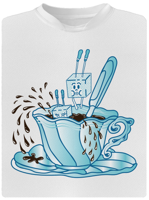 Cukorfüggő férfi sportpóló White