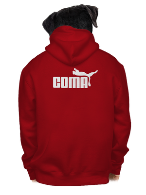 Coma cipzáras férfi pulóver Red