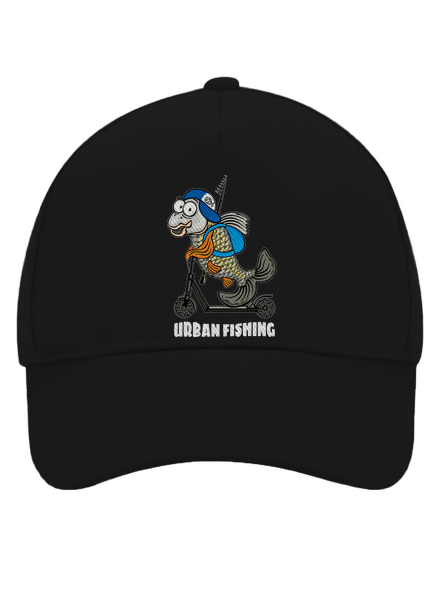 Urban fishing baseballsapka Black