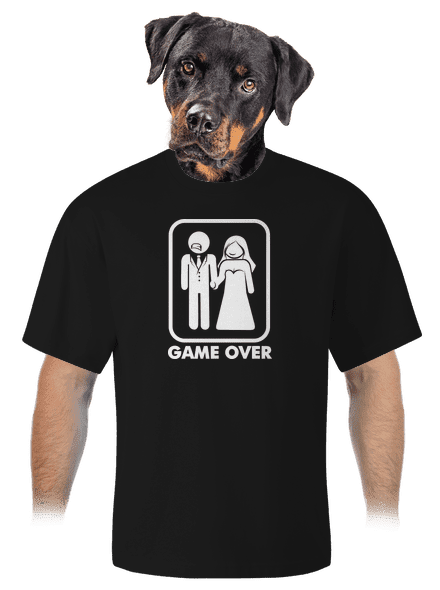 Játék vége unisex túlméretezett póló Black