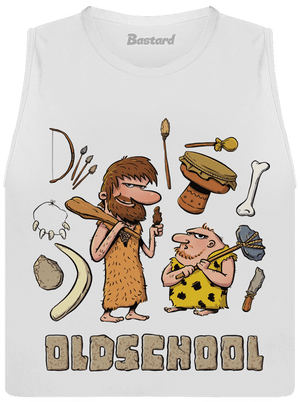 Oldschool női bővített trikó White