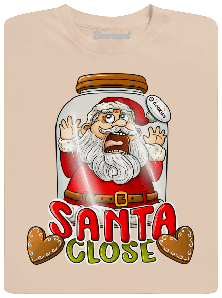 Santa Close férfi póló Sand